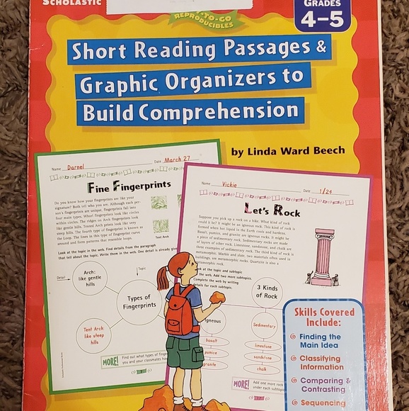 😀  Scholastic Rdg Passages w/Graphic Org - Picture 1 of 2